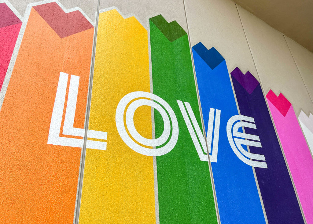 New EPCOT Pride Mural Photo Op
