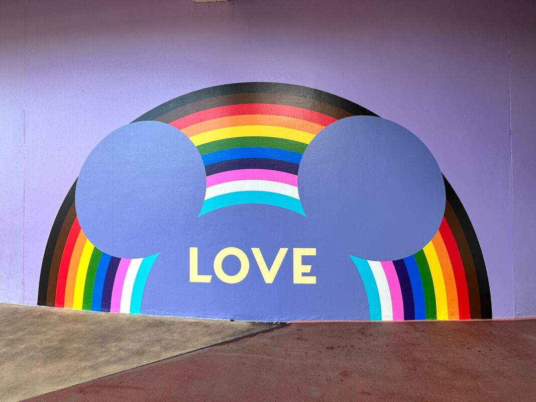 Magic Kingdom pride mural