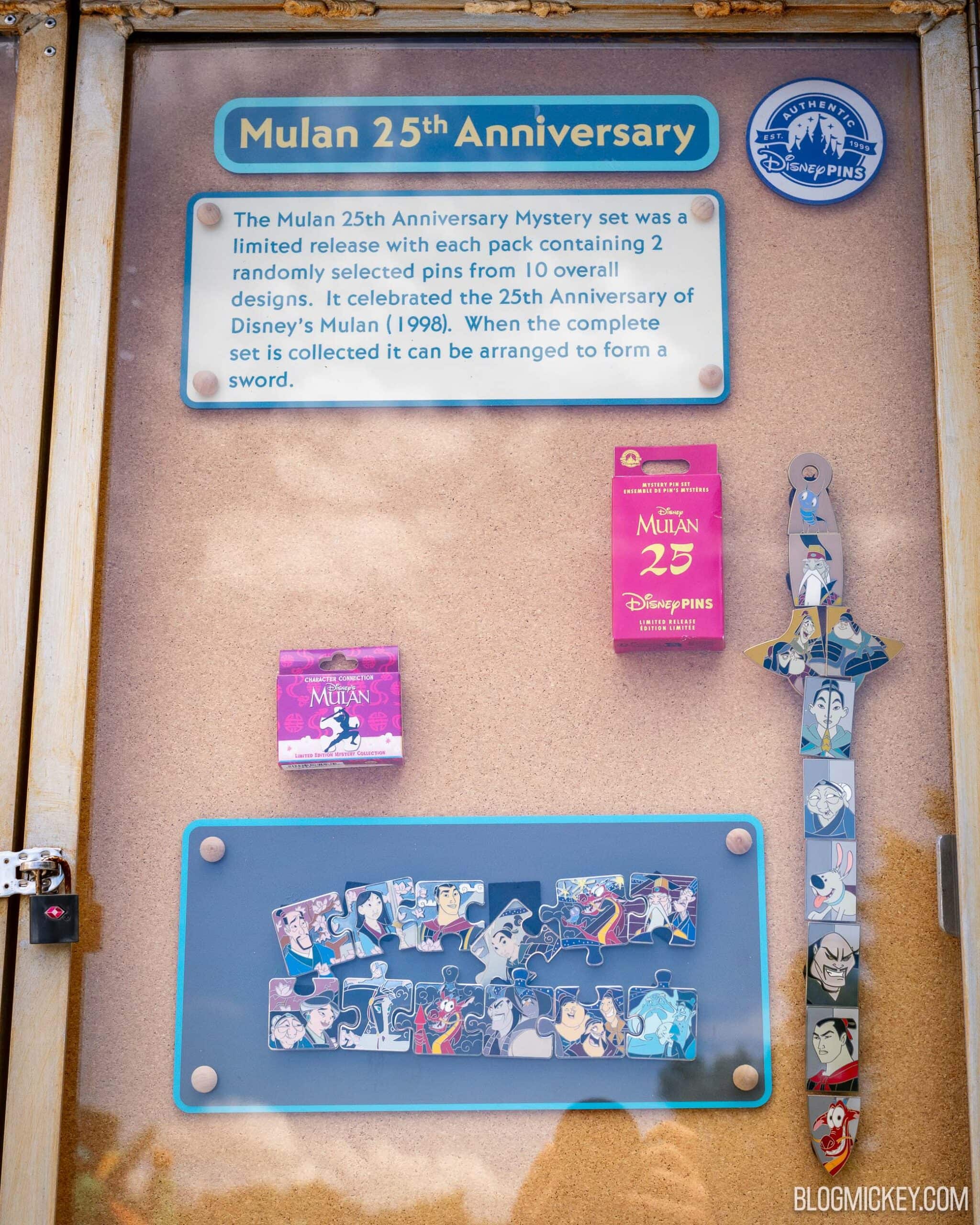 Mulan Anniversary Pins