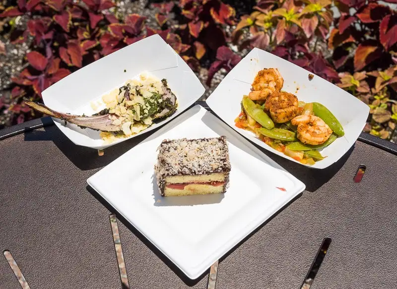 EPCOT Food and Wine Festival food items at Walt Disney World