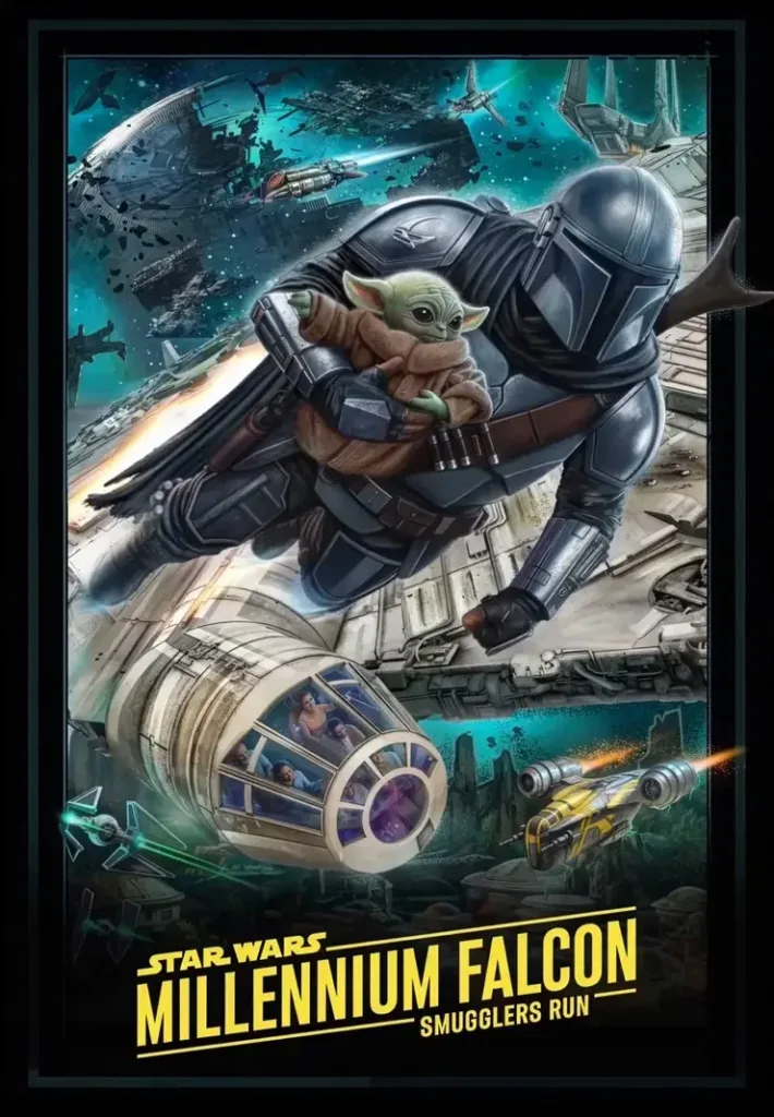 Millennium Falcon Smugglers Run poster