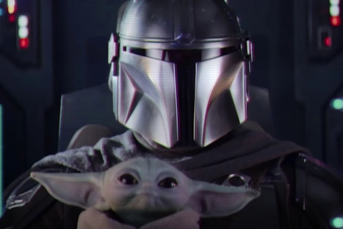 The Mandalorian and Grogu mission briefing artwork for Millennium Falcon Smugglers Run