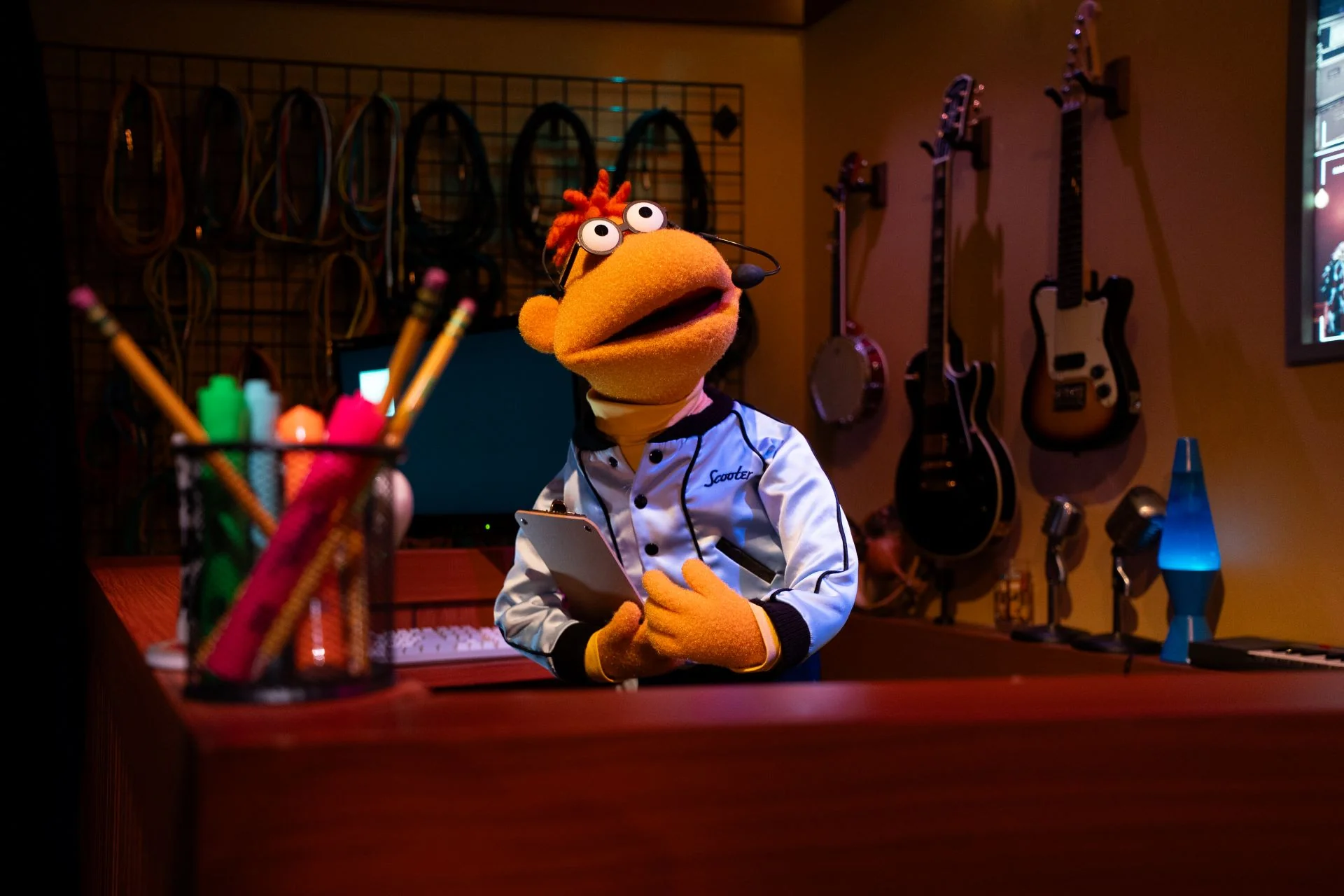 Scooter Audio-Animatronics figure for Rock 'n' Roller Coaster Starring The Muppets