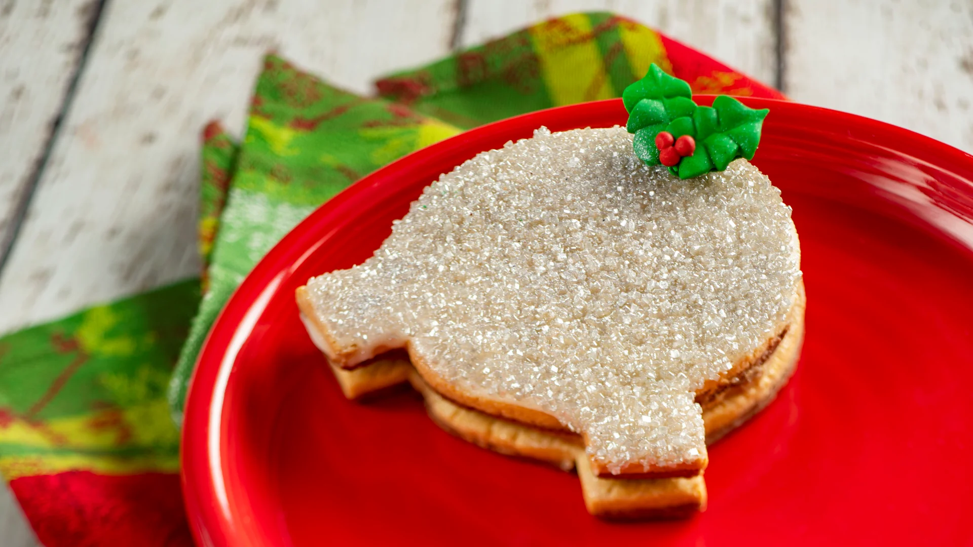 Decorated holiday cookie from EPCOT Festival of the Holidays