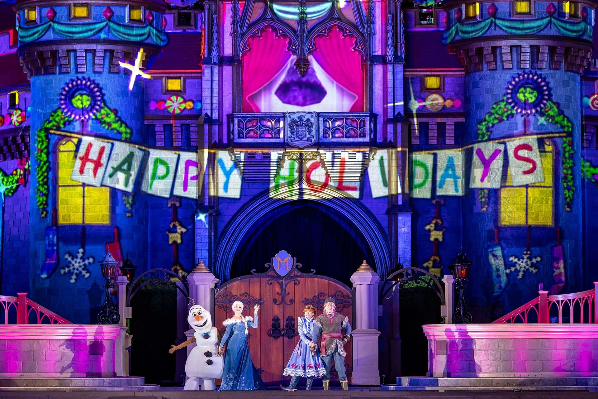 Frozen Holiday Surprise at Cinderella Castle