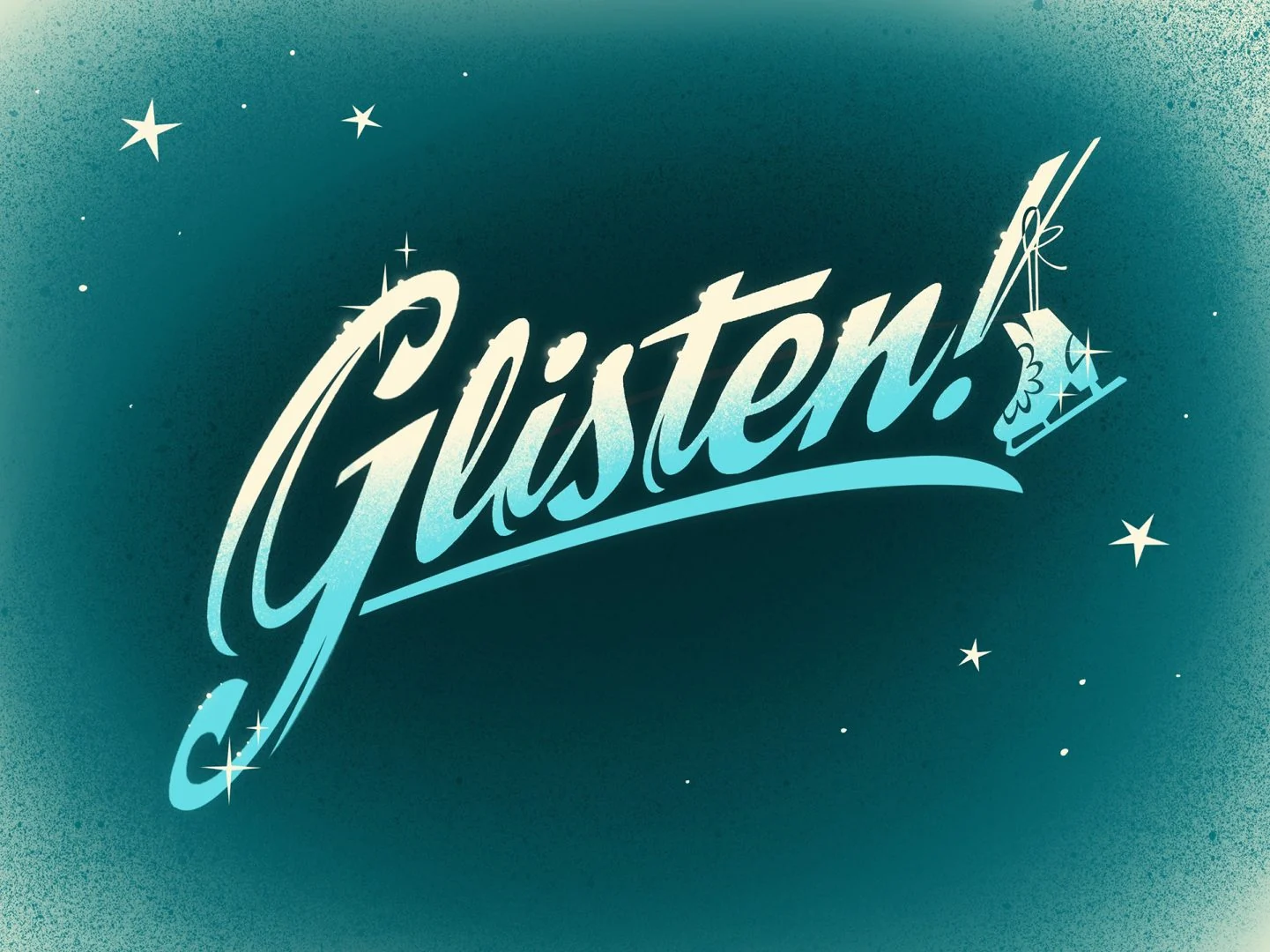 Glisten skating show logo for Disney Jollywood Nights