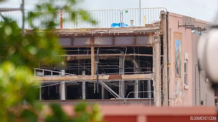 Harryhausen restaurant construction area in the future Monstropolis land at Disney Hollywood Studios