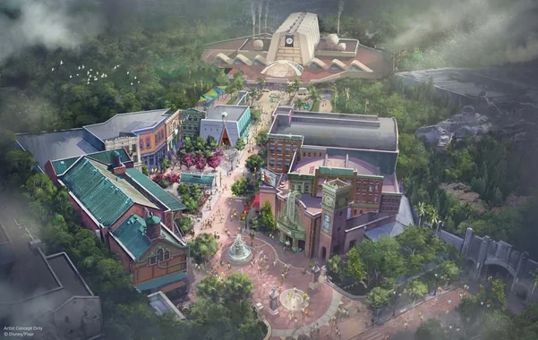 Monstropolis concept art for Disney Hollywood Studios
