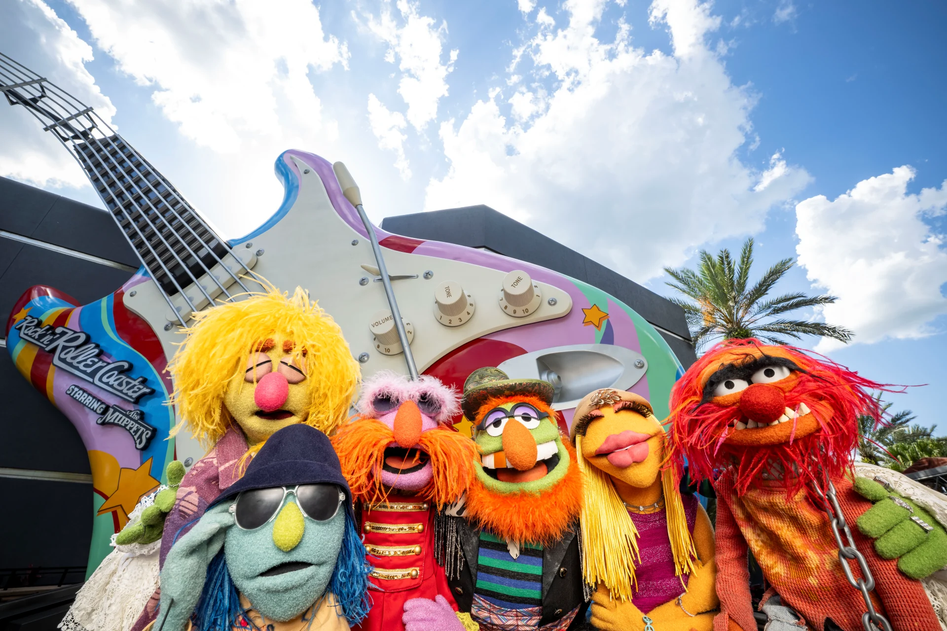 The Muppets outside Rock n Roller Coaster at Disney's Hollywood Studios