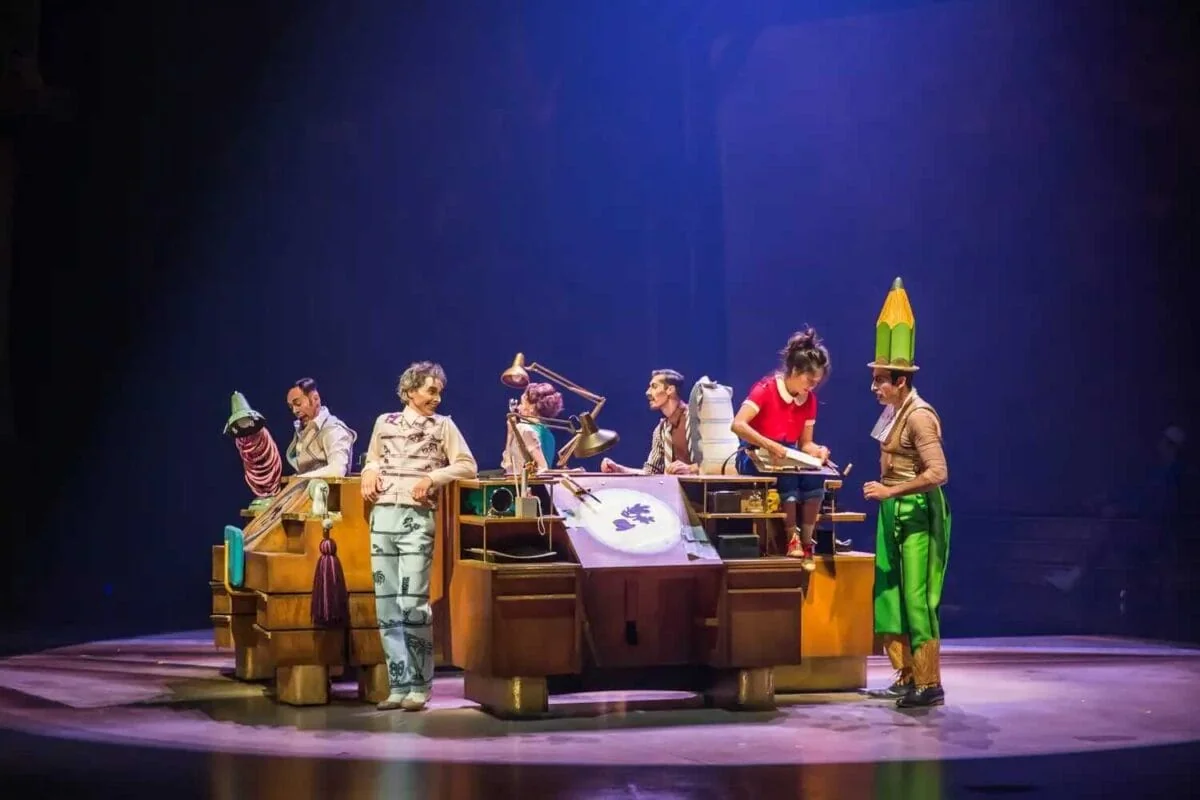 Drawn to Life performers onstage at Disney Springs