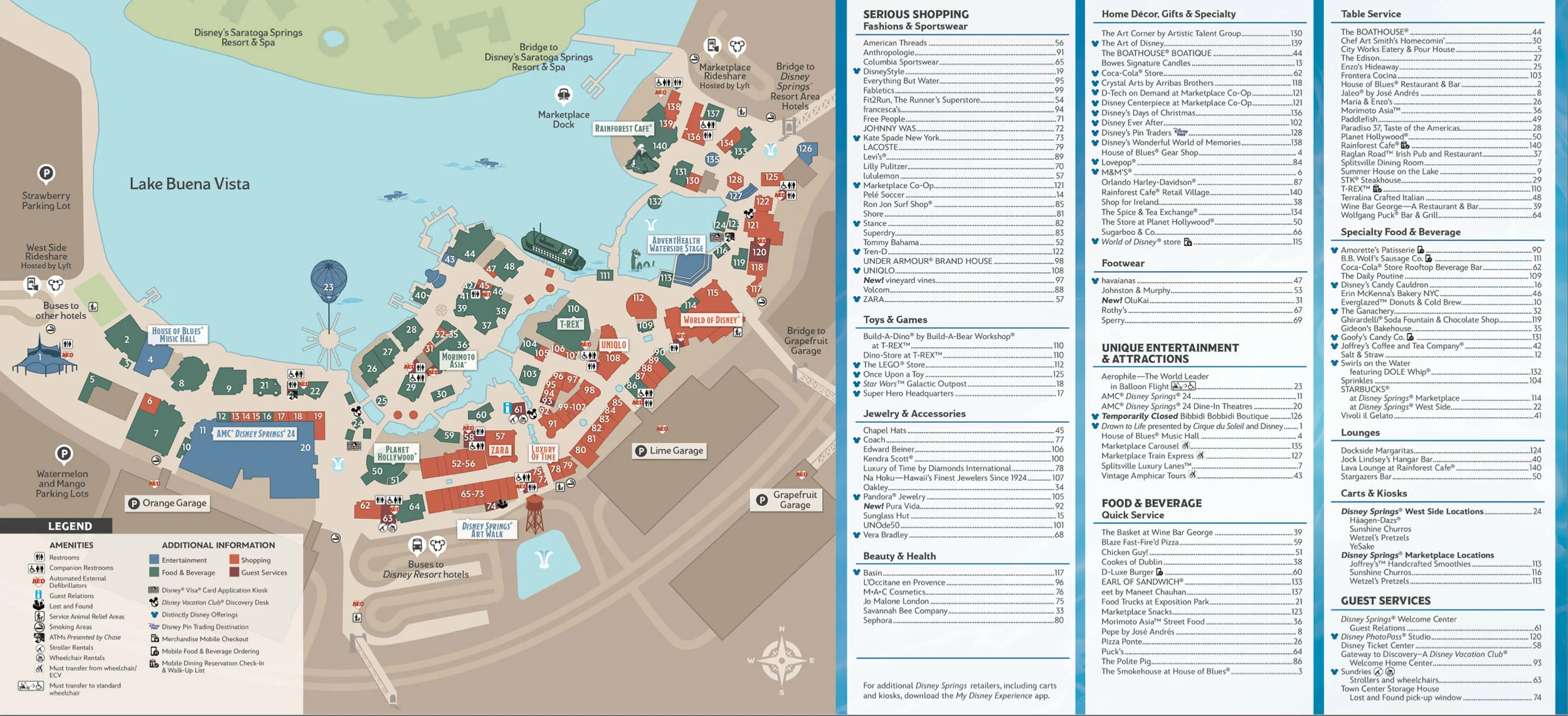 Disney Springs map