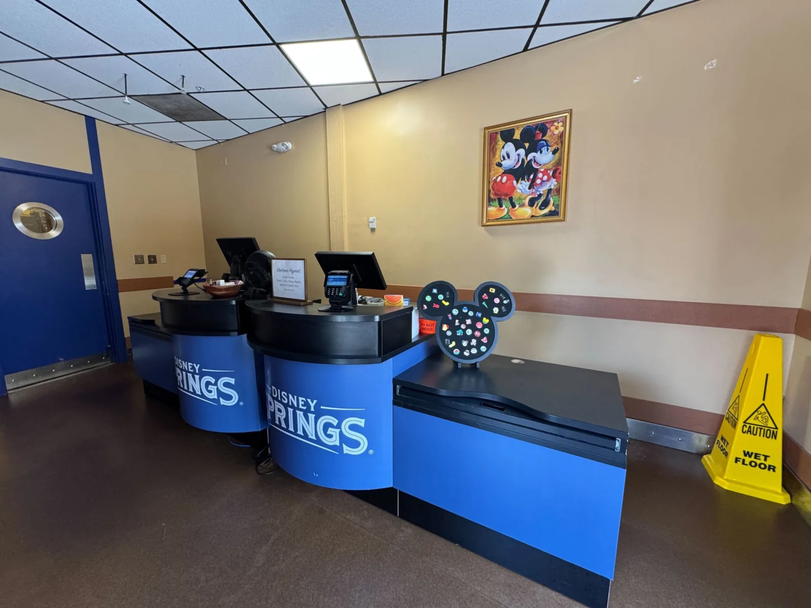 Walt Disney World shipping station at Disney Springs