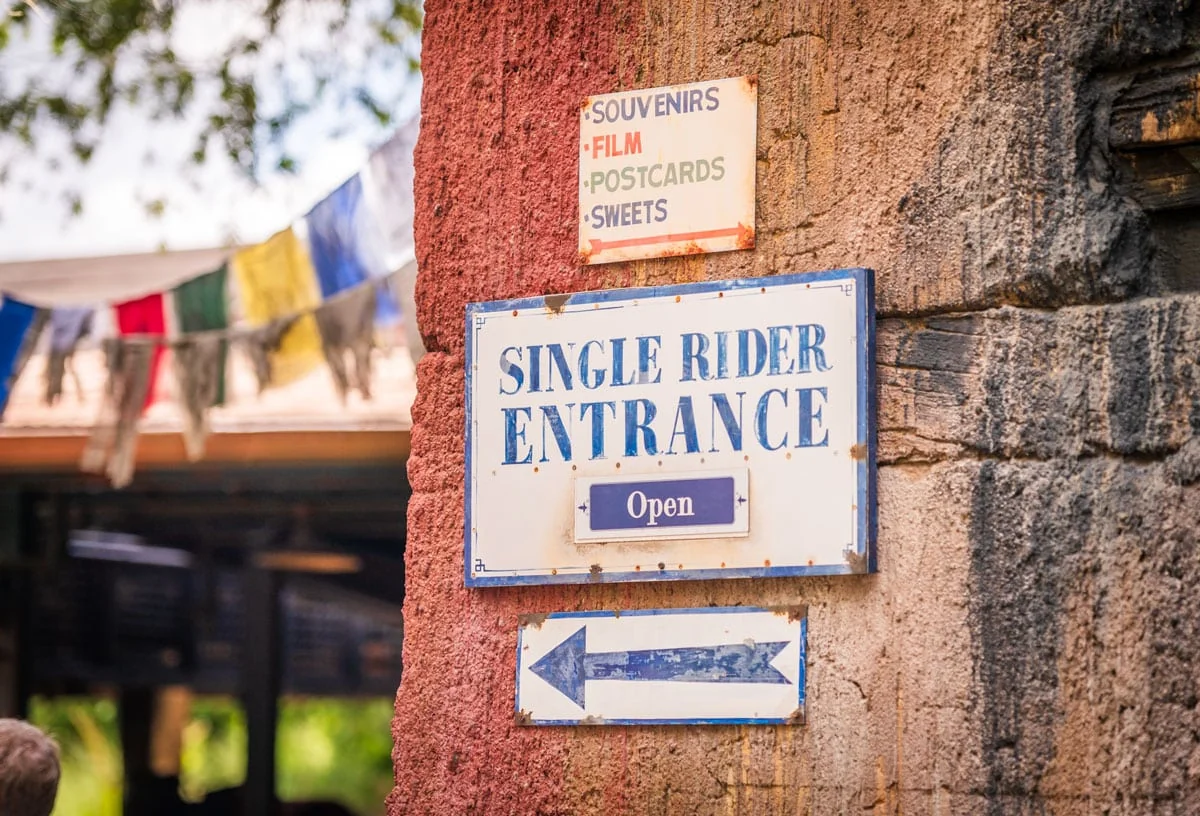 Single Rider entrance at Expedition Everest in Disney's Animal Kingdom